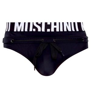 Moschino swim brief with logo